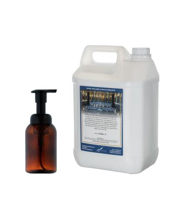 Claudius Soap dispenser 300 ml amber brown refillable + 5 liter Body Lotion Hammam Herbal refill