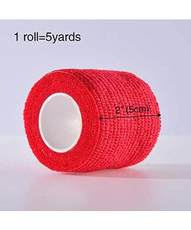 Chiyuehe Self-Adhesive Elastic Wrap Bandage Tape 2x5 Yards (Pack of 12) - Assorted Colors - Buy Online on GoSupps.com