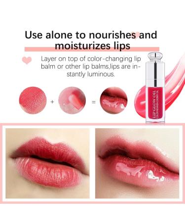 Unyoke Hydrating Lip Glow Oil | Tinted Lip Care Oil for Dry Lips | Non-Sticky Plumping Formula with Big Brush Head - Buy Online on GoSupps.com