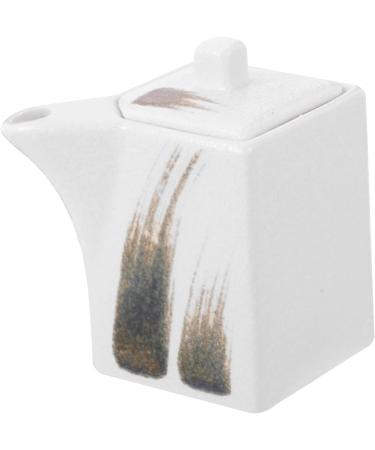 HOMSFOU 3pcs Ceramic Sauce Vinegar Pot Vintage Soy Sauce Dispenser Japanese Oil Cruet Ceramic Soy Sauce Dispenser Olive Oil Dispenser Sauce Jar Liquid Ceramics Chili White Storage Bottle - Buy Online on GoSupps.com