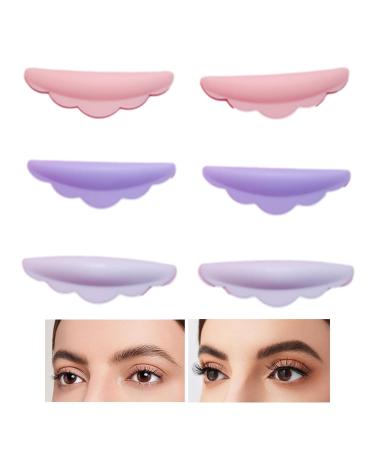 Lash Lift Pads | 6 Perm Curls Eyelash Shield - Reusable Soft Eyelash Lifting Tools Eyelash Separator Tool Sticky Curler Balm Lifter Roller