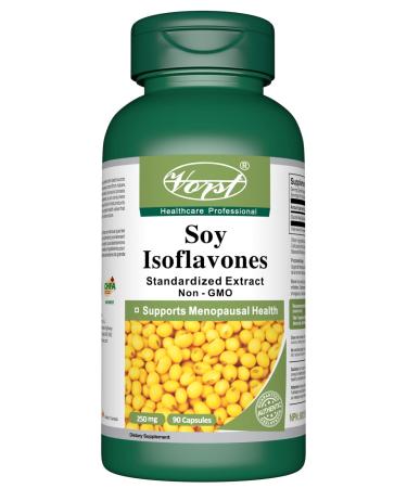 VORST Soy Isoflavones 250mg Standardized Extract 90 Capsules | Menopause Supplement for Hormone Balance & Relief for Hot Flashes and Night Sweats | 1 Bottle 90 count (Pack of 1)