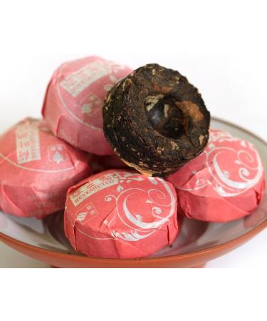  GOARTEA GOARTEA Puerh Tea Ripe Tea Pu erh Cake 20pcs/4.23oz 2015 Year Lotus Leaf Flavored Pu erh Tea Puer Tea Pu'er Tea Yunnan - Buy Online on GoSupps.com