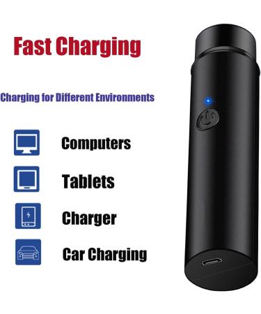 Mini Electric Shaver Electric Razor for Men Waterproof Pocket Razor USB Rechargeable Rotary Razor USB Rechargeable Razor Wet & Dry Use Rotary Electric Shaver for Travel - Buy Online on GoSupps.com