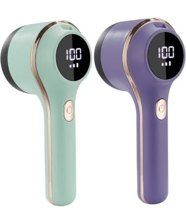 Fabric Shaver 3-Speeds | Rechargeable Lint Remover with 6 Blades & Battery Display - Green Sweater Defuzzer for Clothes & Furniture - Buy Online on GoSupps.com