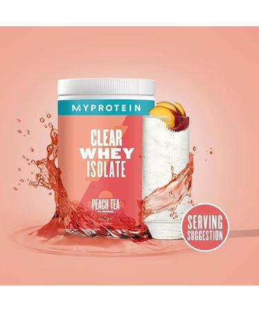 Myprotein Peach Tea Clear Whey Isolate Protein Powder - 500g (20 Servings) - Buy Online on GoSupps.com