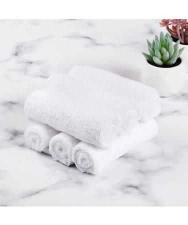 Qioo Baby Bamboo Washcloths 6 Pack - White | Soft & Gentle Baby Washcloths - Buy Online on GoSupps.com