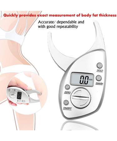Feadem Digital Body Fat Caliper with LCD Display - Skinfold Caliper for Accurate Body Fat Measurement and Muscle Testing - Buy Online on GoSupps.com