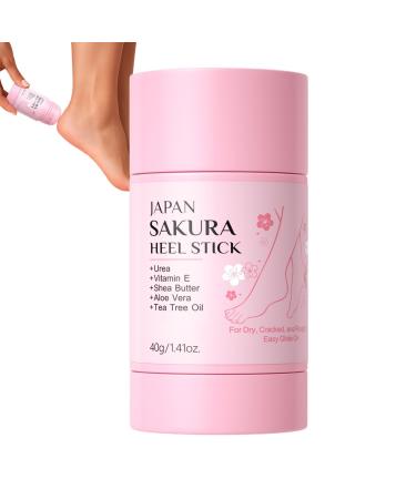 Heel Care Stick - Stick for Cracked Heels | 40g Moisturizing Lotion Cream to Soften Skin Reduce Dead Skin Foot Care for Women on the Go