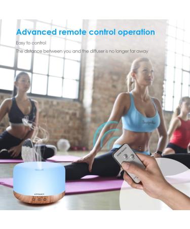 URPOWER 1000ml Essential Oil Diffuser with Remote Control - 5-in-1 Ultrasonic Aromatherapy Humidifier - Adjustable Mist Mode, 4 Timer Settings - 20 Hrs Runtime - Large Room, Study, Yoga, Spa - A-yellow - Buy Online on GoSupps.com