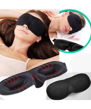 BE SAFE Forever Silk Sleeping Face Eye Mask - Travel Blindfold for Men & Women - Comfortable Black Sleep Eye Cover - Buy Online on GoSupps.com