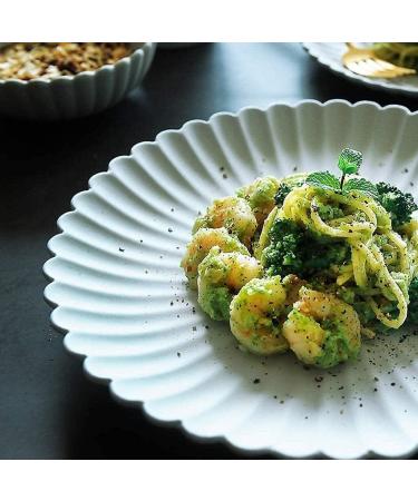 Scrub Chrysanthemum Ceramic Tableware Household Rice Bowl Fruit Salad Bowl Noodle Bowl Western Dish Plate for Catering and Home Kitchenware (Color : 13cm) - Buy Online on GoSupps.com