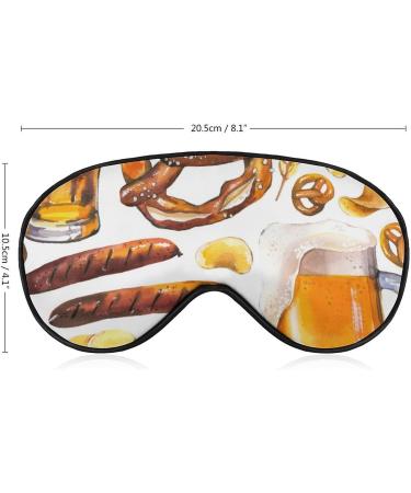 Traditional Oktoberfest Beer Sleep Mask - Adjustable Strap Eye Cover for Men and Women - Buy Online on GoSupps.com