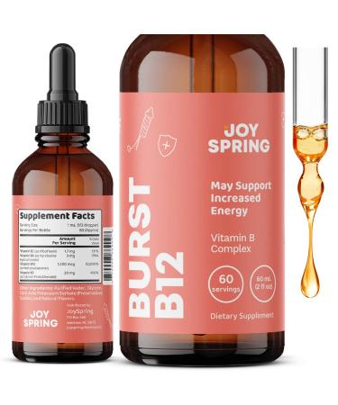 Burst Liquid B12 for Kids Complex Supplement - Herbal Liquid Vitamin B12 Drops - Fill in Dietary Gaps - Balanced B Complex for Kids Formula with B2, B6, B12, and B5 - Help Boost Immune Function