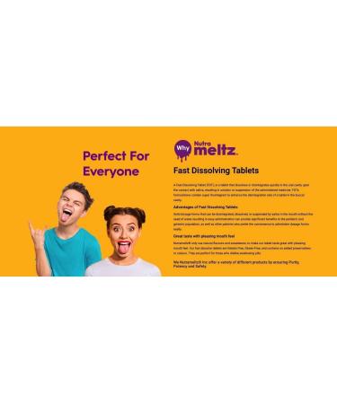 Nutrameltz - Carbonyl Iron Supplement for Women 18mg 60 Tablets - Energy Boost Immunity Boost Detoxing and Focus Supplement - Iron Supplement for Pregnancy - Great Taste Blueberry Flavour - Buy Online on GoSupps.com