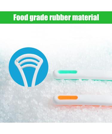 Toatelu 15-Piece Soft Tongue Cleaner Set - Tongue Scraper & Brush for Bad Breath - Individually Packaged Random Colors - Buy Online on GoSupps.com