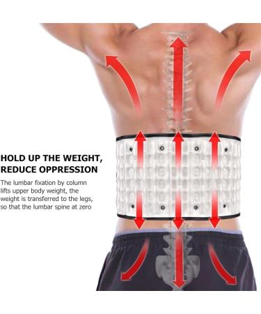 Premium Return Decompression Belts | Lumbar Support for Lower Back Pain Relief | Effective Back Traction Equipment (Color: SVA SVART) - Buy Online on GoSupps.com