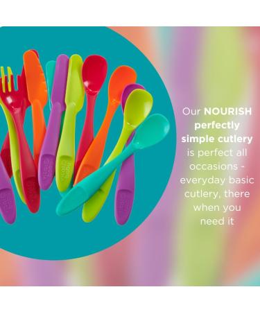 Vital Baby Nourish Perfectly Simple Cutlery 15pk - Baby Weaning and Feeding Set - Bright Colors - BPA Free - Durable - 12m - Buy Online on GoSupps.com