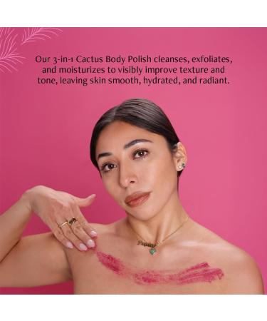 Nopalera Hibiscus Cactus Flower Exfoliant - Exfoliating Face & Body Scrub 3-in-1 Cleanser Exfoliator & Moisturizer Vegan Cruelty-Free Natural Floral Scent Dye Free 6 oz. - Buy Online on GoSupps.com