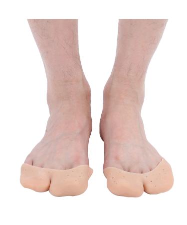 JYCCH 5 Pairs Toe Protectors Gel Toe Caps Callus Cushions for Ballet Pointe Caps for Adult Women (Closed Skin Tone)