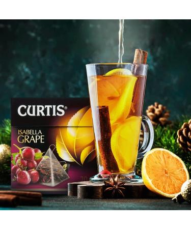 CURTIS TEA ISABELLA GRAPE TH NOIR DE CEYLAN M LANG DES RAISINS ET DES P TALES DE FLEURS 20 PYRAMIDES MAILLE INDIVIDUELLE - Buy Online on GoSupps.com