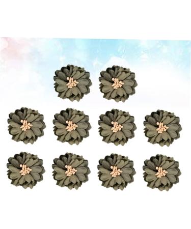 Zerodeko 40 Pcs Decor Gold Fruit Bowl Floral Patches Simulated Flower Patches Flowers on Accessories Manual Olive Greenx2pcs 4X4x2pcs - Buy Online on GoSupps.com
