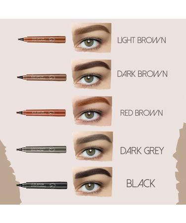 Jomaws & Lumierez Precise Waterproof Eyebrow Pen - 4 Tipped Brow Pencil in Grey Brown - Buy Online on GoSupps.com