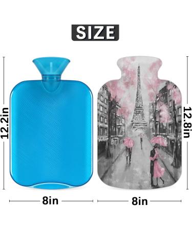 2L Hot Water Bottle | Pain Relief & Therapy | PVC Ice & Hot Water Bag | Eiffel Tower Design | Perfect for Cramps & Warmth | Parisian Romance - Buy Online on GoSupps.com