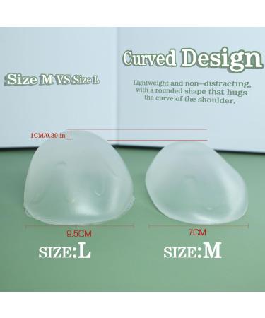 POMAMZ Large Silicone Shoulder Pads Invisible Shoulder Pad Adhesive Pad for Shoulder Height Enhancer Enlarged Non-slip Shoulder Pad Epaulettes 2 Pair L - Buy Online on GoSupps.com