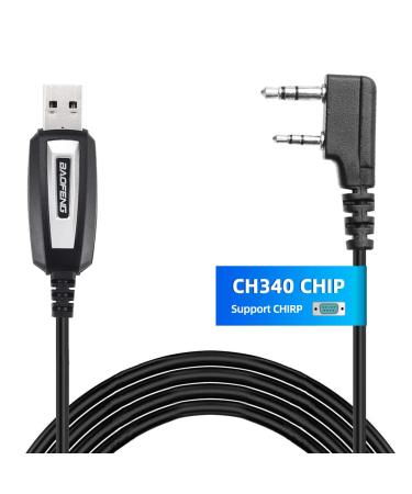 Baofeng USB Programming Cable CH340 Chip for GMRS Radio Two Way Radio - Black-CH340 - Buy Online on GoSupps.com