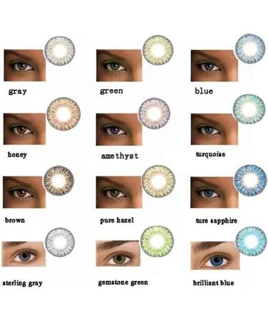 2 Colored Gray Cosmetic Contact Lenses for Daily Beauty & Parties | Hema - International Shipping - Buy Online on GoSupps.com