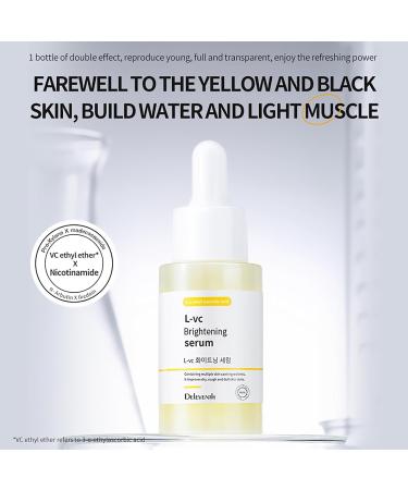 DEleventh Korean Brand Vitamin C Brightening Face Serum 37ml / with 3-O-Ethyl Ascorbic Acid Niacinamide and -Arbutin Reduce Dark Spots and Fine Lines Enhance Elasticity Hydrate and Protect Skin - Buy Online on GoSupps.com