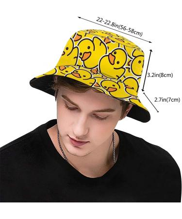 Rubber Duck Pattern Bucket Hat - Fashionable Sun Cap for Women and Men - Buy Online on GoSupps.com