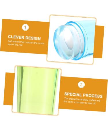 Ipetboom 3 Sets Nail Stamp Set Manicure Kit Accessories for Girls Jelly Silicone Nail Stamper French Nail Tool Nail Kits Manicure Tools Seal Stamp Platen Cosmetic Silica Gel - Buy Online on GoSupps.com