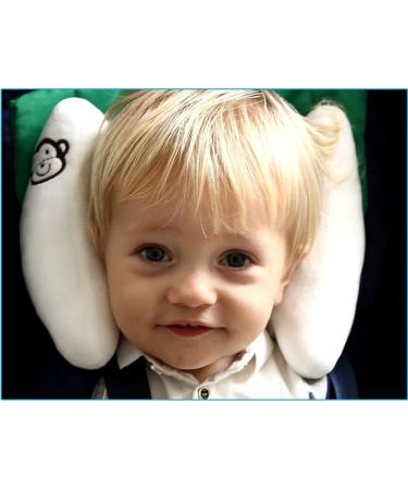 Baby Adjustable Head Neck Support - Banana Shape Travel Pillow for Car Seat & Stroller - Buy Online on GoSupps.com