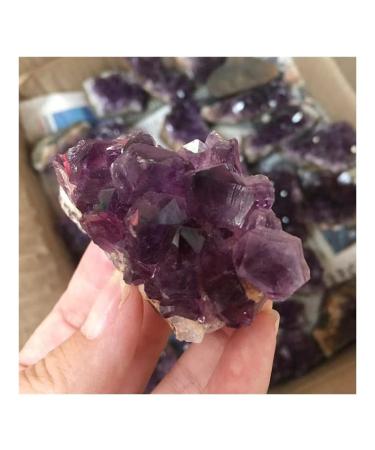 Natural Raw Amethyst Quartz Purple Crystal Cluster Stones Specimen Home Decoration Crafts Decoration Ornament Beautiful Crystal Cluster (Size : 150-180g)