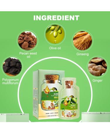 Buy Bubble Plant Hair Dye - Natural Botanical Hair Coloring Cream for Men & Women | Pure Plant Extracts for Black Hair Color - Buy Online on GoSupps.com