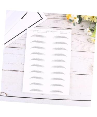 AUTSUPPL 2 Pairs Simulation Eyebrow Hair-like Simulation Artificial Eyebrow Patch Eyebrow Waterproof Black 21.00X15.00X0.01CM Black - Buy Online on GoSupps.com