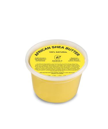16 oz. African Shea Butter Yellow Raw - 100% Pure - Unrefined Soft Creamy. For Dry and Cracked Skin. DIY Body Butter Hair and Face Treatment. Great for Lotion Soap Eczema & Stretch Mark Creams.