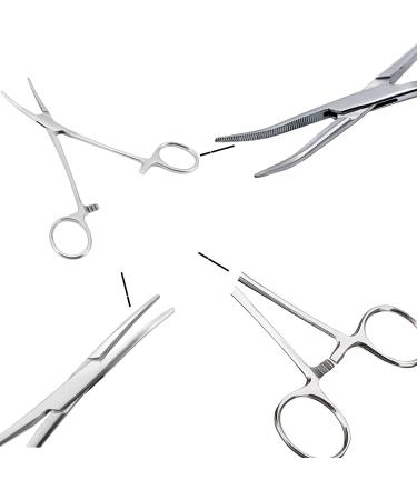 WYSUMMER Stainless Steel Pet Ear Hair Forceps Scissors (12.5CM Bent) - Dog Cat Grooming Tool - Buy Online on GoSupps.com
