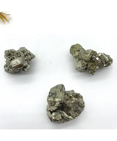 Crystal Natural Stone Raw Pyrite and Minerals Crystal Decoration Pyrite Irregular Crystals Rough Display Can be Used for ningxiao (Size : 2pcs) - Buy Online on GoSupps.com