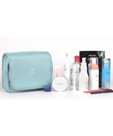 Travel Hanging Toiletry Wash Bag Makeup Cosmetic Organizer for Women Waterproof (Sky Blue) - Buy Online on GoSupps.com
