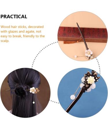 LALAFINA Antique Hair Clasp Hair Clasp Hair Styling Accessories Hairpins Hair for Women Bride Hair Clip Bridal Hair Clip Japanese Hairpin Floral Modeling Miss Glass Tassel Hair - Buy Online on GoSupps.com