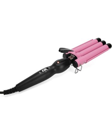 3 Barrel Curling Iron Wand - Adjustable Hair Waving Tool | Zeolite Triple Barrel Curling Wands for Women & Girls (US 22mm) - International Shipping Available - Buy Online on GoSupps.com
