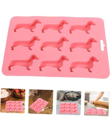 Milisten 2pcs Puppy Candy Molds De Silicona para Gelatinas Molde De Silicona para Resina Silicone Chocolate Mold Silicone Candy Mold Chocolate Molds Silica Gel Baking Supplies Cookie Pink 23X16CM - Buy Online on GoSupps.com