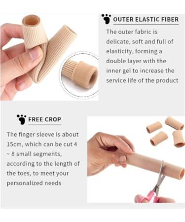 Youtexing 2pcs Fabric Toe Separator & Finger Protector for Corns, Calluses, Bunions - 2.5cm*15cm - Buy Online on GoSupps.com