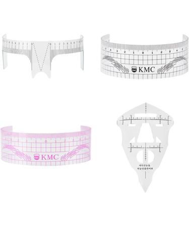 Plastic Eyebrow Ruler Nose Positioning Eyebrow Grooming Ruler Eyebrow Stencil Makeup Microblading Measuring Shaper Tool Plastic Eyebrow Caliper Multi-color - Buy Online on GoSupps.com