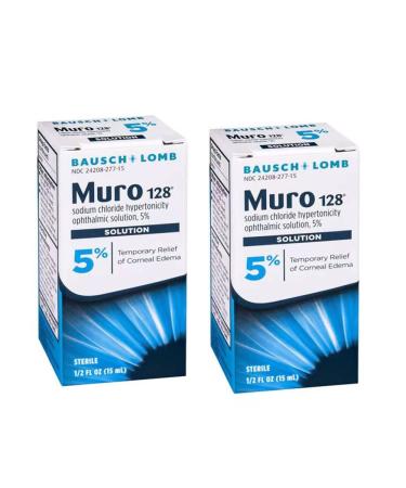 Valman MUR0 128 Sodium Chloride hypertonicity Solution 5% Drops 15ml 2 Packs