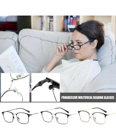 Buy Bbasiliysd Multifocal Blue Light Blocking Glasses - Photochrome Outdoor Reading Glasses for Men & Women - Reduce Eye Strain +100 C1 - Buy Online on GoSupps.com