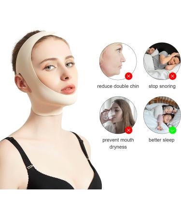 CPAP Chin Strap for Snoring - Anti Snoring Compression Garment XXL for Mouth Closure - Double Chin Reducer and Neck Slimmer - Buy Online on GoSupps.com